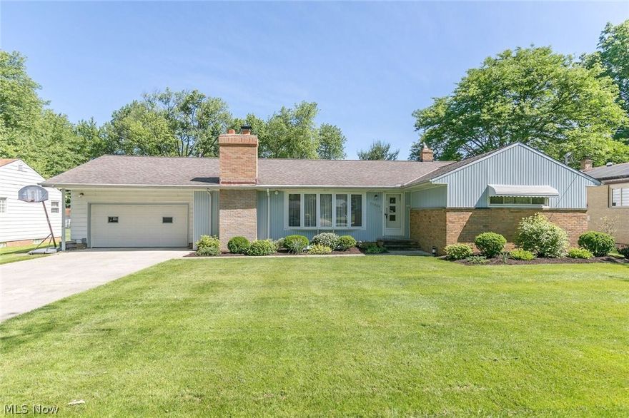 A rambling, freshly landscaped ranch on a sprawling half acre in Parma Heights awaits its new owner!  Big ticket basics have already been taken care of with updated electrical, newer High Energy AC and Furnace, and the chimney rebuilt in 2017! With 3 bedrooms, 2.5 baths (with the full baths recently renovated), an inviting family room, and a bright (courtesy of the skylights), airy, stunningly large kitchen with hickory cabinetry perfect for both meal prep and gathering with family and friends! Entertainment opportunities are boundless with the spacious backyard that includes an enclosed patio and a 16'x32' above ground pool, and if the weather doesn't allow for the party outdoors, you can always bring it down to the 1200+ square foot finished basement with kitchenette area!  Minutes from retail, worship, I-71 and the Ohio Turnpike, and 1/4 mile from Cuyahoga Community College. Home Warranty Included.  Start planning every summer gathering now, because this is the home to have them in.  Call today for your private showing!