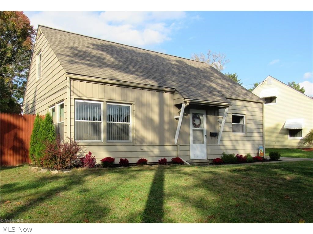 Charming Cuyahoga Falls Cape boasts a spacious great room, updated kitchen with oak cabinetry and ceramic flooring, four nicely sized bedrooms and a renovated first floor bath. The roof and hot water tank were replaced in 2015. Windows have also been updated. The exterior of the home offers and oversized two car garage and an inviting covered patio. Situated in a well-kept Cuyahoga Falls neighborhood and close to highways and shopping, this fantastic cape is the perfect choice for your next home. Call for your private showing today!