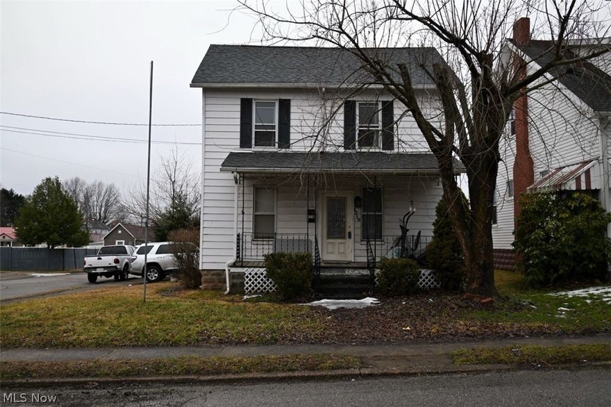 Welcome to your next investor opportunity in the heart of Parkersburg. This spacious 2-bedroom, 1.5-bath home offers a solid canvas ready for transformation and added value.

Tax records indicate the property was originally configured as a 3-bedroom home. A prior owner combined two bedrooms to create one larger primary bedroom, offering flexibility for future reconfiguration if desired.

The main level features a spacious living room, a dedicated dining area just off the kitchen for functional flow, and a convenient half bath. Upstairs you'll find two bedrooms and a full bathroom.

The full basement includes laundry hookups, an exterior access door, and existing plumbing with a toilet already installed presenting potential for an additional bathroom space (buyer to verify feasibility).

Situated on a corner lot with neighborhood views, this property includes a designated driveway for one vehicle and a fenced backyard offering private outdoor space. A covered front porch and welcoming foyer add character and charm.

Located between Downtown Parkersburg and City Park, this home offers proximity to shopping, dining, and local amenities.

Priced to sell and being offered As-Is.