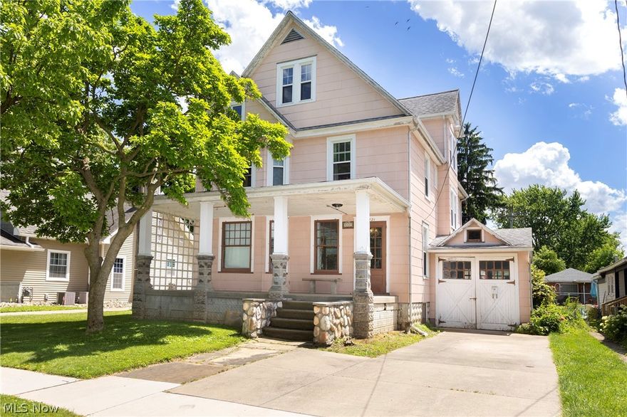 Welcome home to this beautiful colonial located in Vermilion’s downtown historic area. This century old home has 4 bedrooms, 2 baths, high ceilings, hardwood floors, bay windows, built-ins and more. Grand foyer with beautiful hardwood floor, wood columns and staircase, living room with bay window, formal dining room with hardwood floor & chandelier. Just off the dining room is the parlor that opens to the deck. The kitchen has plenty of cabinets, gas stove, stainless steel refrigerator & dishwasher and access to the deck. The second floor has 4 bedrooms & full bath. The 3rd floor is a walk-up attic that could be finished to add additional living space. Full basement includes laundry room, shower, workshop & storage. Large back deck and balcony off 2nd floor bedroom, 1 car attached garage, storage shed and large back yard. Owners have made updates. List available upon request. Close to downtown shops, restaurants, Lake Erie, beaches. If you’re looking for a home with a lot of space & old-world charm, this is it.