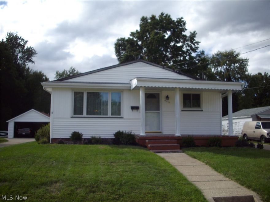 A " Man Cave "Dream Garage  ,16 x 36 feet with an additional  rear single garage door feature accommodates 4 cars. This home and garage sit on a large lot  54' x 294' with  4  Bedrooms are all on the main floor, Master bath with walk in closet and 1 additional bath on the main floor, carpeted and the whole house, the home has been freshly painted and many updated features will be yours such as the lovely updated kitchen with  Light Oak cabinets and ceramic back splash and vinyl flooring in this eat-in kitchen and Stainless Steel Appliances stay, entire home has replacement windows and there is a slider out the rear of the home to a lovely deck and yard to enjoy with your friends and family.  There is an additional 699 sq. feet in the great recreation or media room in the basement with a full bar and wet sink, and full shower bath,  a new roof 10/23/16  installed on home and garage.  Don't miss this terrific home a great place to canll HOME
