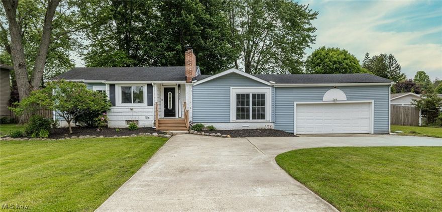 ** Highest and best offers due by 11:00pm 5/31 ** Welcome to 4076 Keller-Hanna! Wonderfully updated 3 bed room, 2 bath ranch with a rare en suite full bath in master bedroom.  Freshly painted and beautiful hardwood floors throughout there is nothing left to do but move in! Large family room with gas fire place adjoins the spacious eat in kitchen features stainless appliances and plenty of cabinet space. 3 generous bedrooms complete the first floor living space with large double closets. Partially finished basement provides plenty of extra living space and storage to suite all your needs. Continue outside to the massive and private back yard that sits on an oversized lot complete with deck and mature trees perfect for relaxing and entertaining. Don’t miss your chance to see this home, schedule your tour today!