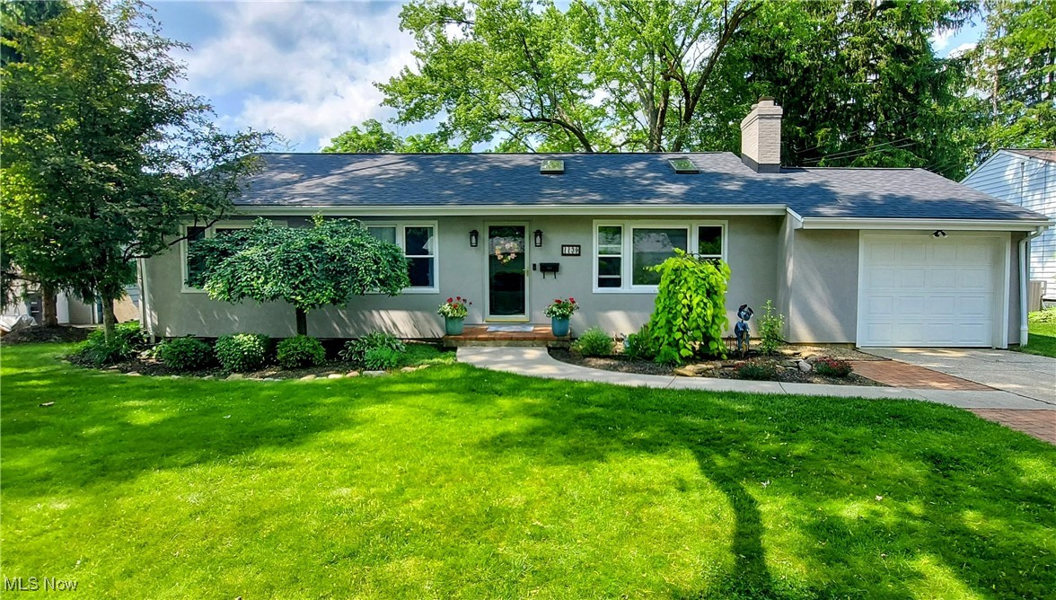 Welcome to this lovely, very well maintained 4 bedroom 2 full bath ranch situated on a quiet street in the Stan Hywet Hall neighborhood. The most visited,Cuyahoga Valley National Park is at your doorsteps just a few miles away. The home comes with an array of improvements in the last 4 years. Starting in 2019 the basement was waterproofed both exterior and interior including proper drainage. This improvement comes with a transferable lifetime warranty from Ohio State waterproofing. in the spring of 2020 a complete roof tear off and shingel replacement,vinyl siding, whole house painting including windows,gutters and deck. The chimney was completely re mortared and painted which looks brand new. In 2021, the main floor bathroom was completely gutted and updated to include a new exra large soaking tub, all new tub surround wall and floor tile,vanity and overhead fan. Spring of 2025 the interior has been freshly painted throughout. The basement has been updated with a new shower unit and vanity. Please note the 4th bedroom is located on his level with proper egress to meet all building codes to be considered a 4th. bedroom. Basement has all new carpet and Life Proof vinyl flooring throughout bedroom and main area. The laundry and furnace room also has a utility sink and sump pump. This very well manicured and landscaped yard allows you to enjoy all this in your private fenced in back yard while entertaining on the deck or enjoying a nice evening fireside. This home is anxiously awaiting a new home owner that has to do nothing to the property other than move in. Schedule your showing today! It may not be on the market to long.