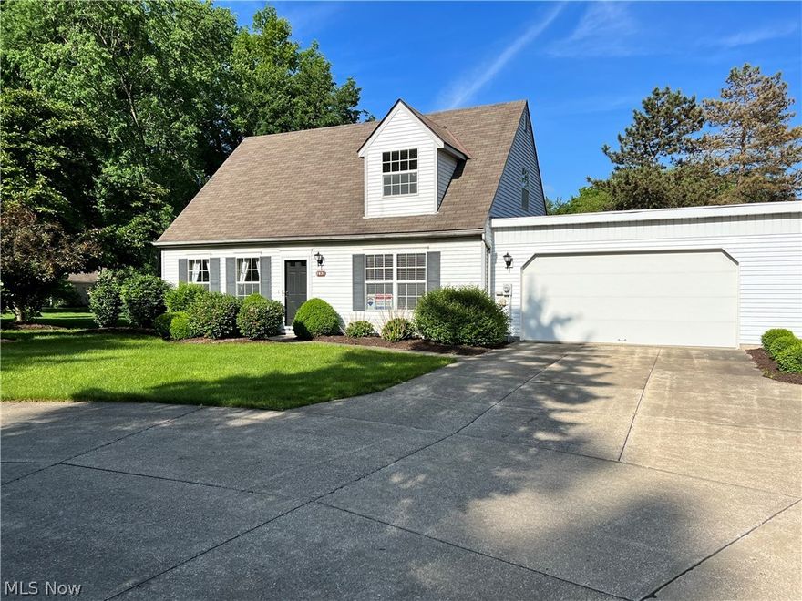 Welcome to this meticulously maintained 2 bed, 2 full bath condo that is nearly free standing, only connected by the garage, in a serene park like neighborhood that is close to shopping, restaurants and I-480.  You will love the spacious open concept living room and dining room with vaulted ceilings and large windows to let in tons of natural light.  There are two expansive bedrooms to choose from.  One is on the main level with a full bath located directly next to it and the second bedroom is on the upper level that also has an adjacent newly remodeled full bath, meaning the owners suite can be upstairs or on the main level.  Also on the upper level is a generously sized loft that has so many possibilities.  It can be used as an office, media area or hangout space.  You will enjoy low maintenance living in this great place and many summer nights on the beautiful back deck right off the dining area.  New Furnace 2015, A/C 2021.  This lovely home is move in ready!!