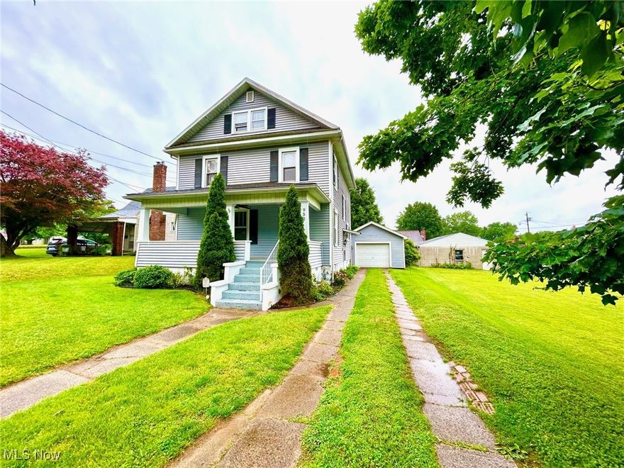 From the large inviting front porch to the expansive privacy fenced backyard, this home is a gem. Living room offers original built in bookshelves with glass doors and a free standing gas stove and original staircase, dining room offers a sliding door to back deck and your private back yard with access to one car garage, kitchen offers a breakfast nook plus we half a half bath on first floor. Second level offers 3 bedrooms with full bath, third level offers additional room that is perfect for an office or possible 4th bedroom. Basement offers additional shower and toilet for 2nd full bath area but has never been used by this owner.  Home offers lots of original wood work, doors, glass knobs, wood floors and lots of character.  Furnace new in 2022.