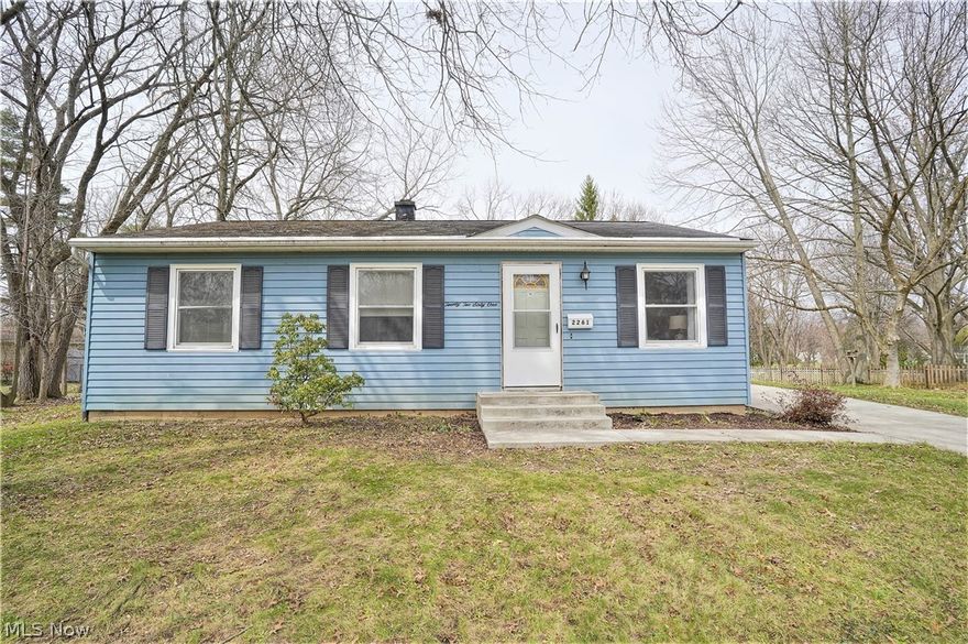 Cute Ranch on cul-de-sac with 3-4 bedrooms, 1-1/2 baths.   Living room with lots of natural light has open office/desk area and leads to dining area that is open to fully applianced kitchen.  First floor has 3 bedrooms and updated full bathroom.  Lower level has 4th bedroom with egress window and closet, half bath, rec room and storage closet area in addition to laundry/mechanics room with more storage.  Basement half bath has plumbing in the wall to add a shower.  Large deck in the back, detached 2-car garage, just under half acre yard, paved driveway.  Home Warranty! Pack your bags and move into your new HOME!
