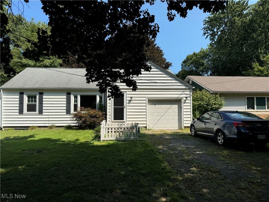 Nicely maintained with many improvements Ranch situated on over half acre. The home offers beautiful hardwood floors and Luxury vinyl flooring, updated spacious full bath. Newer tilt in vinyl windows, newer stainless steel appliances include gas range, refrigerate & microwave. Washer & Dryer included. Chain Link fenced in yard, 1 1/2 car garage with opener attic storage from garage. Updated electric panel, ceiling fans, picture window in spacious living room, formal dining room, 1st floor laundry with access to the attached garage.