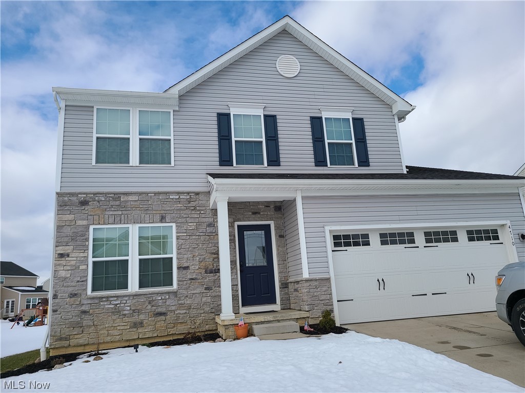 Gorgeous rental located close to Kent state University, NEOMED & easy access to highways located at 4710 Gooseberry Knoll Ravenna Ohio 44266 Beautiful Cranberry Creek in Brimfield Township in Ravenna School District. Former owners say this is a very friendly community & literally named all the neighbors, how wonderful & helpful they were! Even block parties with food trucks & scheduled fireworks show! Don't miss out on this rare find rental home with Open Concept 1st floor that includes the stunning kitchen with plenty of wood cabinetry & granite countertops for ease of preparing meals & entertaining! Includes stainless steel appliances, LVT flooring & opens to both the large dining area surrounded by windows and accessible directly to the patio for grilling & fun as well as open to the great room with abundance of seating options that includes the gas fireplace feature! Also, a half bath serving the 1st floor as well as a complete laundry room with washer & dryer with direct access to the well appointed 2 car garage with storage. When you enter from the front door there is a private Living Room that you could also use as home office.....but wait....there's also huge loft style library study area or use as home office or playroom on the 2nd floor too! There are 3 bedrooms & 2 full bathrooms and of course the Main Bedroom has a walk in dream closet & an en-suite full bathroom with tub shower for private use. Basement level is unfinished but easily useable! Create your own space for exercise equipment and kids play area or entertainment area, your imagination can be fulfilled in this large open space completely private from the rest of the home! Well constructed, poured concrete walls, central air conditioning, school bus transportation and an awesome landlord! Don't miss out rare opportunity! Call the Listing Agent or your favorite Real Estate Agent for the vetting questions and REQUIRED free application for all 18+ prior to viewing the property by Appointment only!