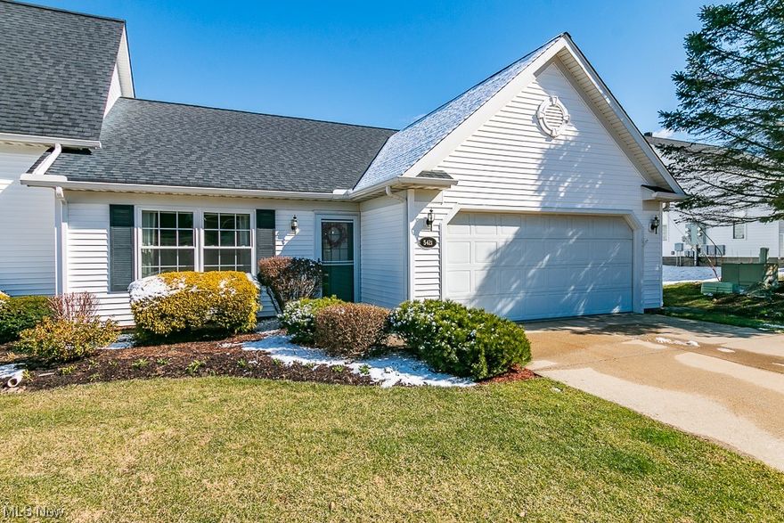 Great one floor living!  Spacious open concept with kitchen - dining - great room combo.. Kitchen features granite counters,back splash and plenty of cupboards  ( remodeled 2017). Master bedroom features large walk in closet and updated master bath ( 2017). There are 2 additional bedrooms - one features a large walk in closet for extra storage. You will enjoy relaxing on the concrete patio that overlooks the developments green space. All but one room is updated with Luxury Vinyl Tile.This home has many updates- Roof 2015, Furnace and air 2017, Windows 2018, Dishwasher 2021 & Washer and dryer 2017 . All this and a tank-less water system and attached 2 car garage. The community only has 59 units, with easy access to I 90. Make an appointment to see this pristine ranch condo.

All information is deemed reliable but not guaranteed