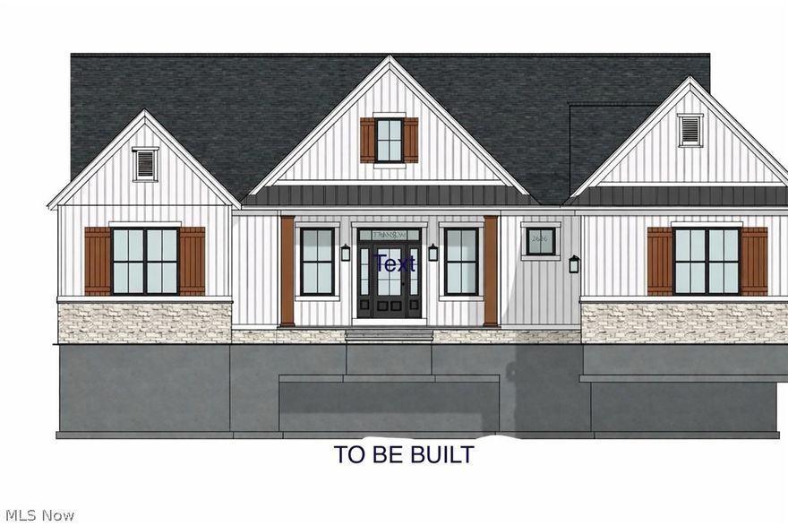 ALL TERMS AND CONDITIONS TO BE NEGOTIATED WITH OWNER/BUILDER. This beautiful 2600+ sq.ft. three bedroom home can be completed in 2026/2027 and offers unmatched craftsmanship. With custom finishes and impressive architectural touches throughout, this home blends modern design and functionality. Ranch style design with owner's suite and luxurious bathroom. Chef's kitchen with upscale appliances, large great room and much more. There is still time to choose your finishes and features for this home. Photos are an example. HOA dues and taxes are TBD. Square footage indicated is an estimate. Indicated list price subject to change by builder based on selections and finishes in home. All information is deemed reliable but not guaranteed. Lot lines on aerial photo are approximate. Maypine Park is the perfect location - close proximity to Metro Parks, Lake Erie, highways and much more.