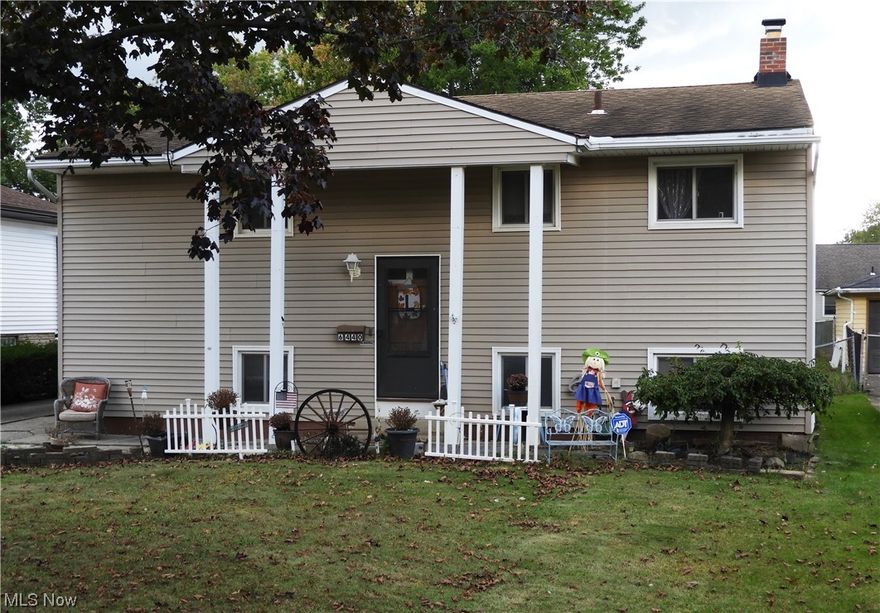 Spacious original owner home * Four ample sized bedrooms, two full bathrooms and a huge family room * Concrete patio overlooks a beautiful fenced/gated yard * 2.5 car garage * hardwood floors thru-out * Vinyl replacement windows * newer vinyl siding on house & garage by Academy * deco fireplace/heater stays* all appliances stay including washer/dryer * Great Brook Park location!