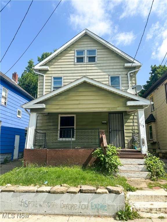 Welcome to 213 Cole Avenue, a two-story home full of character and potential nestled in the heart of Akron, Ohio. This classic property features three spacious bedrooms and one full bathroom, making it a perfect fit for first-time homeowners, growing families, or investors seeking their next rental opportunity.
As you approach the home, you're greeted by a welcoming covered front porch — the ideal spot for morning coffee or unwinding after a long day. The home is move in ready with fresh paint throughout. Located just minutes from downtown Akron, this home is close to schools, parks, restaurants, and public transportation. It offers easy access to major highways, making commuting simple and convenient.