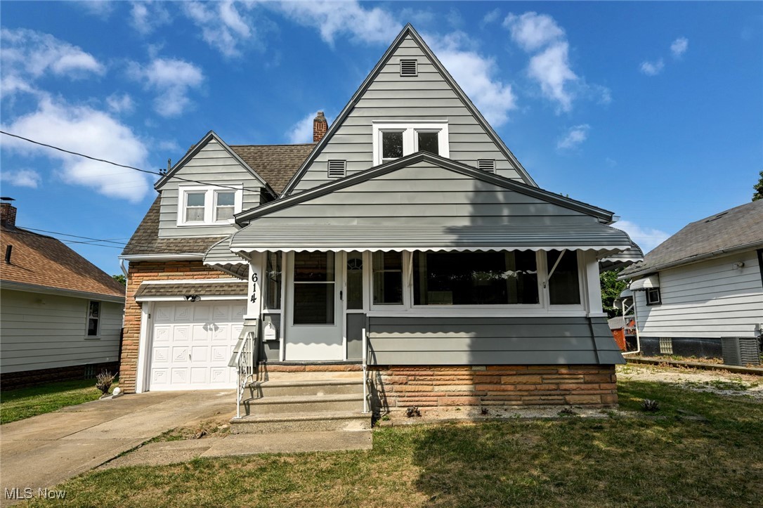 Welcome to this charming 3-bedroom, 1-bathroom gem that seamlessly blends original character with modern comforts. Step into the home through the newly updated enclosed finished porch inside to see the timeless beauty of freshly refinished hardwood floors flowing from the stairs to the spacious upstairs bedrooms. Downstairs, enjoy the sleek LVT flooring and a kitchen that's a chef's dream, featuring full-height original cabinets, a tile backsplash, and new appliances. The cozy living room boasts a gas fireplace and built-in shelves, perfect for relaxing or entertaining. Step outside to a generous yard accessible from both the kitchen and the charming front porch. The home offers ample parking and a tandem garage with flexible storage options. The home features a brand new Air conditioner, a supercharged updated electrical box with new fuses. In addition, it has been updated with fresh exterior and interior paint, new kitchen countertops, sink, hardware, lighting, and fixtures. The house comes with all-new kitchen appliances, including a garbage disposal. The garage is equipped with a new Genie opener. There are three exits to this home: through the front door, the garage, and the back exit from the kitchen with a small deck. You will find a beautiful shed at the back of the house for all your lawn care equipment. You will love this adorable home—schedule your tour today, as it won't last. Use the Dotloop link provided to write your offers.