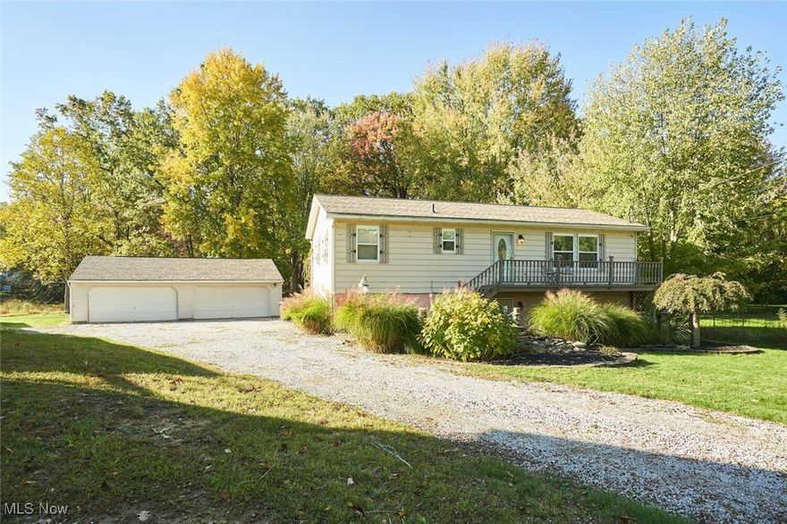 Nicely updated 3 bedroom with an Amazing 4 car garage (40x30) complete with heat and 220. Updated eat in kitchen walks out to remodeled deck and pool (with new liner) private backyard. LVT flooring throughout, this home is perfect for entertaining! Lower level has a rec room with bar, theater/media room and a half bath. Just a short walk across the street to the lake! call today for your private showing