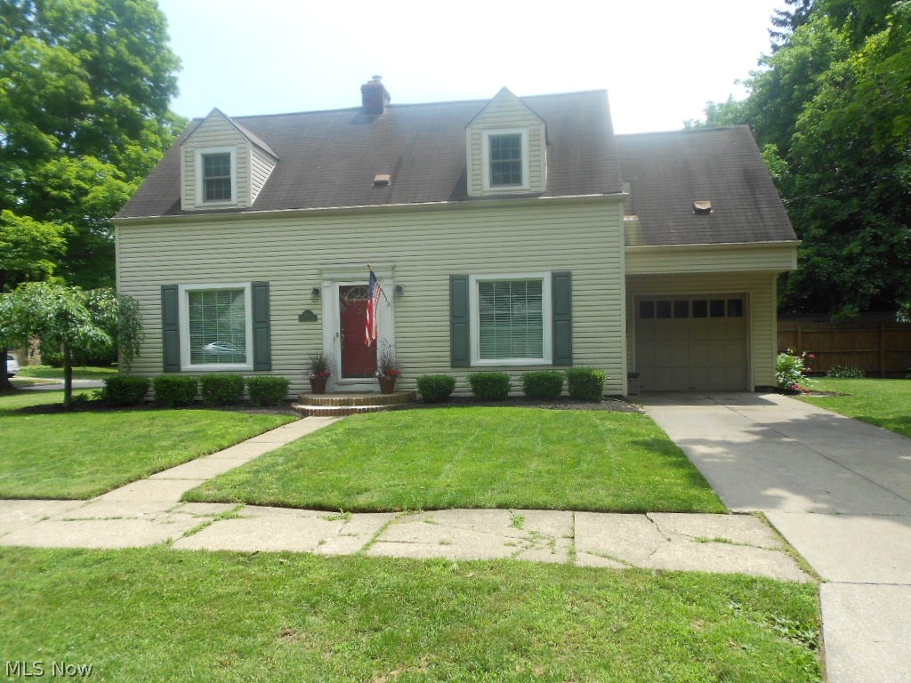 Adorable 3 bedroom cape with a fireplace, central air, finished basement and 1.5 baths. Just move into this desirable home and enjoy. Attached 1 car garage. HVAC about 5 years old. Includes Home Warranty.
