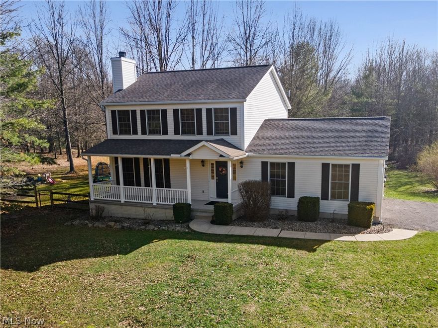 Breathtaking views of Deer Creek Lake, this picturesque two-story home is the retreat you’ve been waiting for. Situated on just over 5 acres, this custom-built property offers an open-concept layout and a spacious family room anchored by a wood-burning fireplace.
The kitchen features beautiful quartz countertops and updated appliances, while the master suite includes an en-suite bath, walk-in closet, electric fireplace, and a mounted flat-screen TV (TV not included). The home also offers an updated laundry room with custom cabinetry, new cabinets, and a laundry sink.
Step outside to enjoy multiple outdoor living spaces, including a 10×12 deck off the garage and a generously sized three-tier TimberTech deck overlooking the beautifully landscaped, fenced-in wooded backyard. Fresh paint has been added to both the 16×24 barn and the deck, and the property now features new landscaping around the fire-pit area.
Additional updates include two new exterior doors, new faucets throughout the home, a brand-new water softener, and a newly surfaced driveway. The 12×20 barn (16×24 with six 4×6 runners) provides excellent storage, and the brand-new garage door opener adds everyday convenience.
Perfect for outdoor enthusiasts, this home is ideally positioned for paddle-boarding and kayaking on the lake, walking and biking on the towpath trail, horseback riding, hobby farming, and nearby hunting and game fishing. You’ll also appreciate the convenience of ample parking and a serene neighborhood just 15 minutes from great shops, restaurants, and sports bars.
Included in the sale are the wine rack, entryway shoe cabinet, and basement cabinetry.