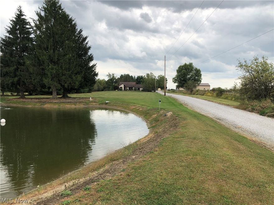 This amazing property has 15.51 acres and a stocked pond. Three large out buildings. One 40 x 80 with dirt floor and one 24 x 40. The front building is 24 x 56 with a concrete floor,electric and air conditioning. The charming house has a vaulted ceiling in the living room and a wood burning stove. The upstairs balcony looks over the living room. The large eat in kitchen opens to the deck The basement family room is beautiful . The water source is the pond and seller has just put in a new County approved water system. House sets back from road with  pond out front. This could be a great horse property or great for anyone needing storage buildings. Check this property out if you like your privacy. Septic was pumped and checked on 07/11/2019