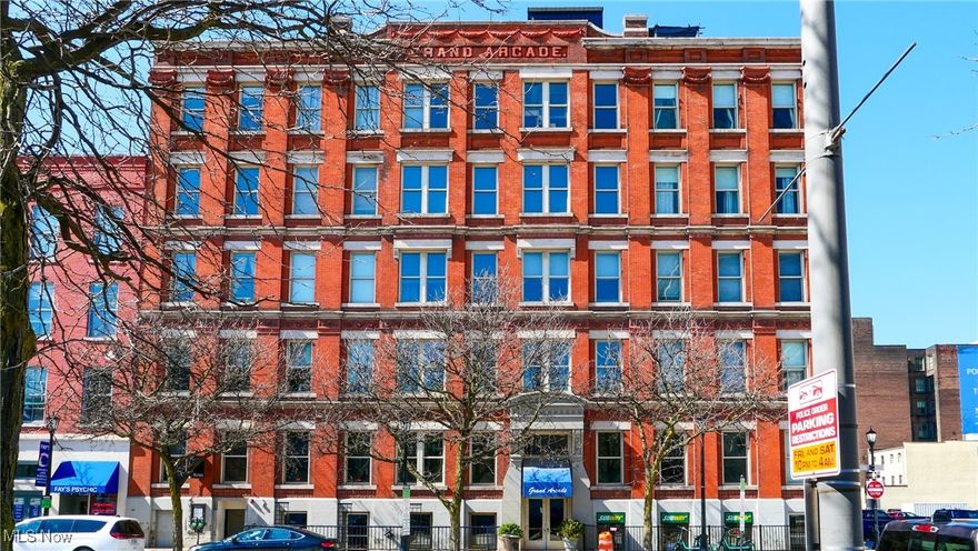 Grand Arcade furnished Penthouse Condo with rooftop deck that is great for entertaining. Everything is brand new, completely remodeled, black & white Italian marble throughout! New black matte appliances, Quartz countertops, vaulted ceilings, heated bathroom floors, floating custom staircase leading to custom roof deck overlooking all of downtown Cleveland. Beautiful hardwood floors & exposed brick walls for an urban chic look. The new Sherwin Williams building is across the street. Close to world class medical & educational facilities. Steps from the Guardians and Browns, hot restaurants, bars and cafes. Only a 15-minute drive to CLE airport. Oversized windows with southern exposure for lots of natural sunlight. Unit is conveniently located close to elevators, laundry room and garbage chute. All you have to do is move into this beautiful furnished penthouse. Call today for your private showing.