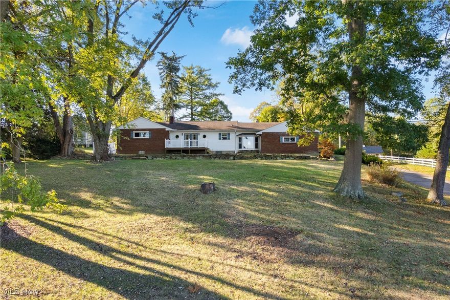 Ranch in Tuslaw on nearly a half acre! This home is priced to sell and will not last. If you are looking for somewhere that offers extra parking space, in a quiet location, look no further.  This 3 bed 2 bath ranch sits perfectly on a large corner lot. Dining room offers a vaulted ceiling, opening to the kitchen and living room.  Home offers a split floor plan, and generously sized bedrooms.  The finished basement has plenty of additional space and another full bathroom.  Home is ready for it's new owner, if you're looking for a ranch in Tuslaw at an affordable price, check it out before it's gone!