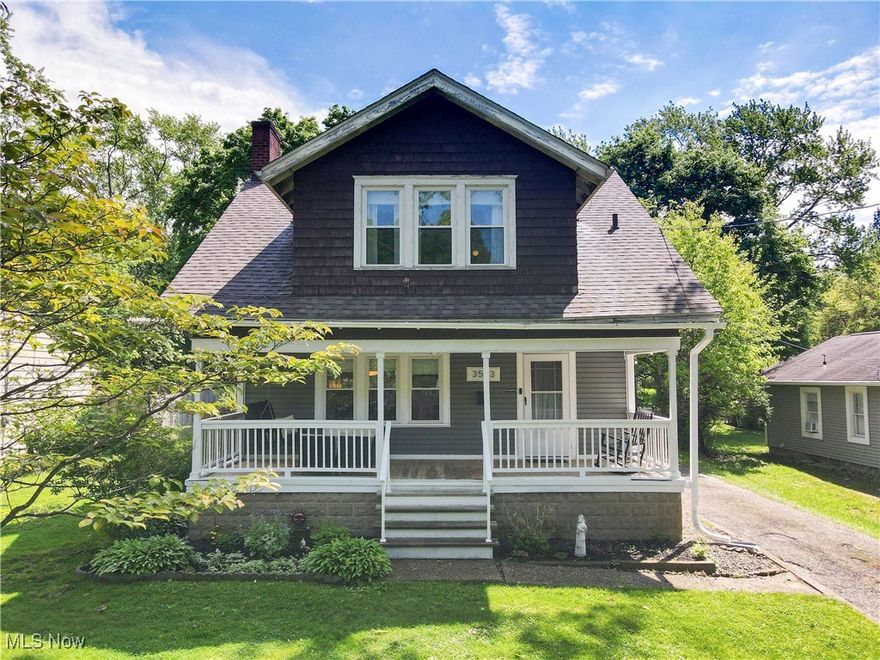 Every now and then you come across a wonderful family home where you can just tell that love and care were the hallmarks of family life. This is that home! Located in the heart of Stow, notice the extra long driveway and inviting front porch, recently updated by the owner. Inside is a perfect blend of character, with arched doorways and hardwood trim, and some of the modern touches you’ve been looking for. The main level features a 26-ft.-long living room that will hold multiple couches and chairs for extra seating. You'll love the dining room with warm-colored natural wood, large enough for your expandable dining table. There’s even a window seat with large drawers for linens or for children to each have a drawer of their own! The kitchen has been nicely-refreshed with new cabinet doors, countertop, dishwasher, farmhouse sink, it comes with all of the appliances and has a new mudroom addition! There's also a second full bath right off the kitchen with a new pedestal sink, shelves and fixtures. Upstairs there’s room for everyone with three bedrooms, and some of the largest closets you’ll see. Updates include the partially-finished basement, nice for a home gym or kids play area, the furnace, and the owners recently tapped into municipal water. If you work from home, the owner finished an attic space above the garage, and equipped it with two desks for double office capabilities! You'll have a spectacular summer in the expansive rear back yard. It's over 160 ft. long! It will be a great space to sit and watch the kids play, or sit and visit for hours with friends and family. The Stow library, highway access to Cleveland and Canton, and loads of shopping is nearby. If you value a strong sense of community, Stow offers a total of 10 parks, including 6 neighborhood parks and 4 community parks, offering amenities like playgrounds and access to hike and bike trails. Add in the school system with its strong curriculum, that values student success, and this one is a winner!