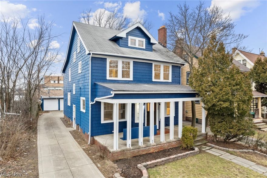 Conveniently located in the charming neighborhood of Cleveland Heights. This stunning home has recently undergone a complete renovation, ensuring that it offers the perfect combination of modern amenities and classic charm.

Step inside and be greeted by a cozy living room with fireplace which opens into dining area and a brand new kitchen featuring white cabinets, granite countertops and brand new stainless steel appliances. A private den/study fits into current day living seamlessly. A convenient half bath on first floor for guests finishes this floor.

On the second floor, you will find three spacious bedrooms, each with ample natural light. The fully renovated full bathroom and a bonus enclosed porch, which can be used as an extra bedroom, sitting room, 2nd office, or whatever your heart desires. The versatility of this space allows you to truly make it your own.

Venture up to the third floor, where you will discover two more bedrooms and another full bathroom. This floor offers privacy and serves as a quiet retreat for family members or guests.

No need to worry about outdated systems in this home, as the plumbing and electrical have been completely updated. Furnace 2023, Central A/C will ensure that you will be comfortable year-round.

Location is key, and this property does not disappoint. Situated close to University Circle, Case Western Reserve University, CCF and University Hospitals, you will have easy access to world-class education and healthcare facilities.

Don't miss your chance to call 2128 Marlindale Road home. Schedule a showing today and experience all that this beautiful, newly renovated property has to offer.