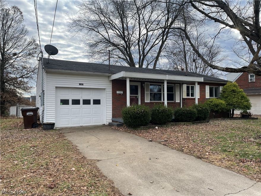 Brick 3 bedroom, 2 bath ranch on quiet dead end street, eat-in kitchen, hardwood floors, full finished basement with rec room, den and full bath. One car garage, fenced in backyard with shed, covered front porch-ready to move into.