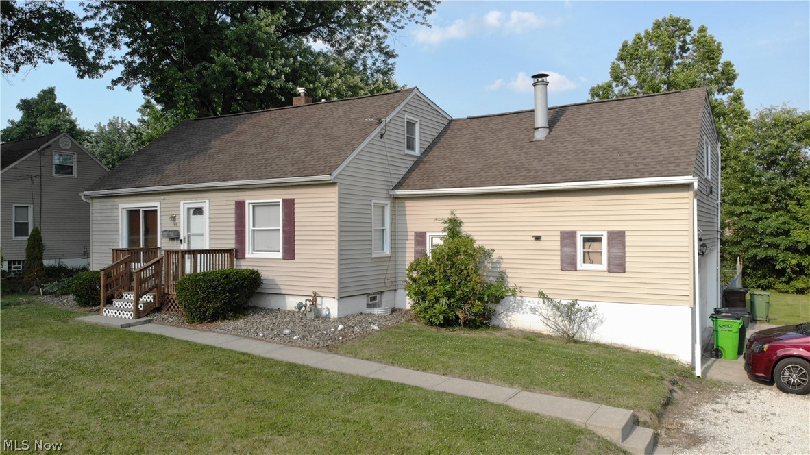 Rare Gem just listed in Tallmadge! Super Spacious Cape Cod with over 2,100 sq ft of living space not including the full finished basement perfectly located on a little over half acre lot so you have privacy to enjoy your home and your large fenced in backyard! 4 bedrooms with a possible 5th bedroom in the basement. Upon entering you are greeted with a spacious living room with updated pergo flooring, 2 nice size bedrooms, bathroom, kitchen with beautiful oak cabinets, dining room with sliders that lead out your large composite back deck! Upstairs has 2 nice sized bedrooms, ample storage space and the additional recreation room that is an additional 400 sq ft to entertain your guests! The full finished basement offers an additional living space - Laundry/Utility room, office, a possible additional bedroom and another room that walks out into your oversized 2 car garage. There is also a storage shed and plenty of parking for you to host get togethers at your home! Fantastic Location - Su