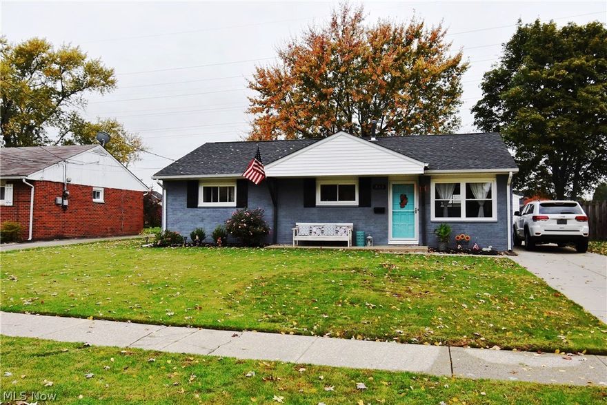 Great brick ranch home with plenty of room for storage that is near downtown Berea. The home offers one floor living with a kitchen that offers plenty of cabinet space with all appliances included. A dining room that is just steps across from the kitchen with a spacious living room. The home additionally offers 3 bedrooms and a full bath with a laundry room close to the kitchen. Flooring and Furnace 2018, Roof, Windows and Counter tops 2019, Water Heater 2020,  A bonus 3 season room is off the kitchen area to enjoy those warmer months. Fully fenced in back yard with a nice sized 2 car detached garage with an additional enclosed space attached for more storage