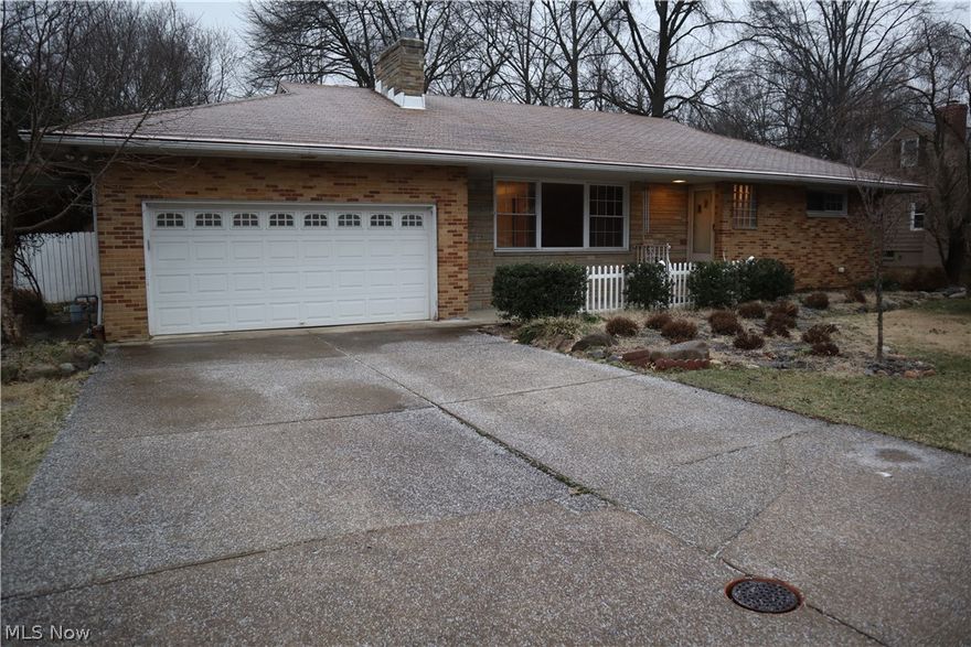 Situated on nearly 1 full acre in desirable Westlake, this all brick, well-built and well maintained ranch is move-in ready with room to grow!  Beautifully refinished hardwood flooring throughout, fresh paint, large picture windows front and back, eat-in country kitchen, and a spacious living room featuring a sandstone hearth with wood burning fireplace.  As you walk around, note how quiet this home is, a testament to its construction.  The master has 2 closets plus a private 1/2 bath.  Walk onto the rear deck from the kitchen and take in the private and very quiet fenced yard.  It is huge, ready for kids, pets and entertaining.  The basement features a craft room and a home office, plus more finished living space, 3/4 bathroom, and a laundry room.  The 2 car garage offers direct entry to the kitchen and all appliances are included.  Don't wait, this property will not last!