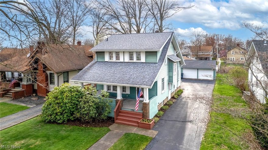 This immaculately maintained/updated 3 bedroom, 2 story is located in a quiet neighborhood close to shopping, schools & hospitals. This home is truly move-in ready. A charming, covered front porch invites you in & is just the beginning of the special features that make you feel right at home. You will want to sit & stay for a while in the spacious living room where you will notice the rich wood flooring, beautiful woodwork, built-in cabinets/shelving and a faux fireplace. The eat-in kitchen features a cozy breakfast nook and all appliances stay. Formal dining room is perfect for those special gatherings. A light sunroom with sliding door to the back oasis, is ideal for your plants, an office, or a quiet place to enjoy a good book. The 2nd level includes the 3 bedrooms and a full bath with built-ins & a linen closet. The basement area has a rec room with a pool table that stays, a storage room, workshop, ?laundry area complete with washer & dryer, a shower & glass block windows. The beautiful backyard is your private retreat with a brick patio, white, vinyl, privacy fence, firepit area, room for a garden & more! The air conditioner was replaced in 2023, furnace in 2022, the majority of the windows have also been replaced. Smart buyers call today for your private showing. You will be glad you did!