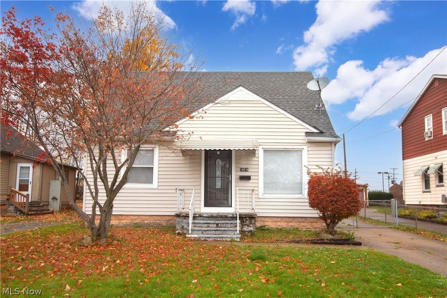 Get A Move On!... There's much more to this three-bedroom bungalow than you might expect. Step into the first floor with two bedrooms, a living room, and an updated kitchen. The full bath will need your finishing touches and offers a solid tile foundation and new finishes. Upstairs can easily become the perfect owner's suite loaded with storage, newer windows, and laminate flooring. Don't miss the basement with a huge wet bar and carpeted finished area that abuts the laundry and utility space with plenty of room to add shelves or additional play space. Be sure to check out the incredible three-car garage...read that again! Easy access to I-71, I-90, West Park Rapid Station, Jefferson Park, Kamms, and all things CLE! Look no further - Call Today!