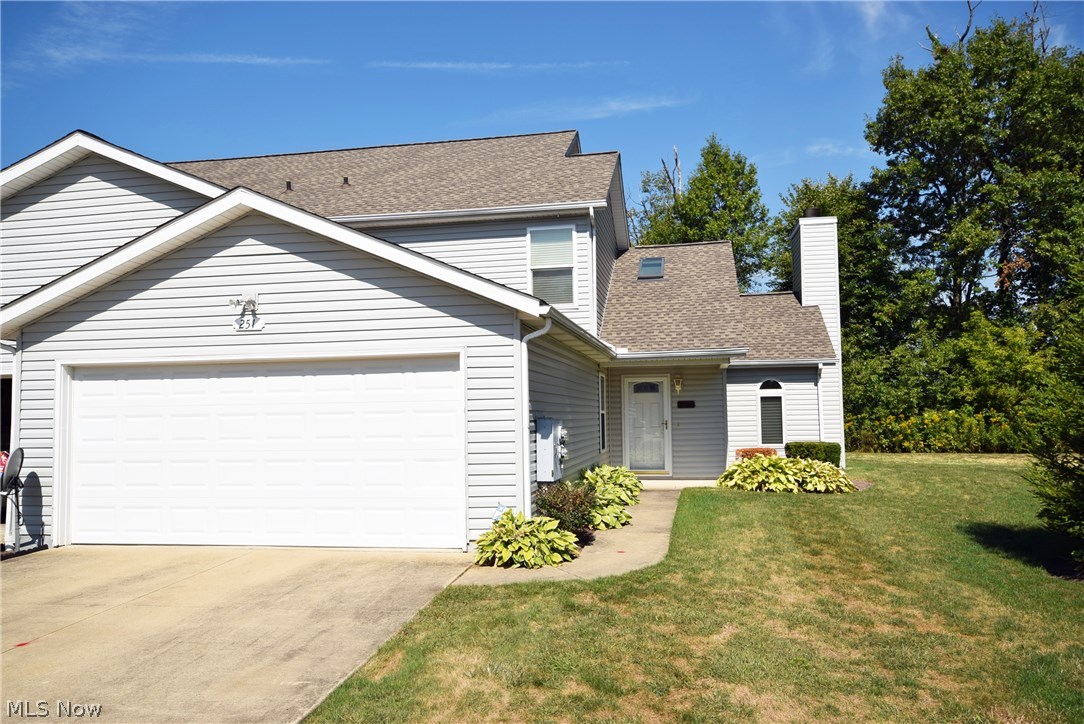 Don't miss out on this one! This 3 bedroom 2 bath condo, located in the quiet Southwind Terrace Estates of Tallmadge, is a must see! Open floor plan with cathedral ceilings make this home bright and welcoming. The bright kitchen is well lit and has extra can lighting installed. Enjoy the quiet setting in the sun room located off the dinning room. Or cozy up by the propane fireplace in the great room! (The fireplace can be converted back to wood burning if you prefer.) The bedroom on the first floor has many uses, den, office, craft room, whatever fits your needs and has extra square footage missing in other units. It also has convenient passage to both sides of the unit. Upstairs you will find a master bedroom with cathedral ceiling, a third bedroom and a full bath accessible to both bedrooms. New windows in this unit. This won't last long call today to schedule your showing!