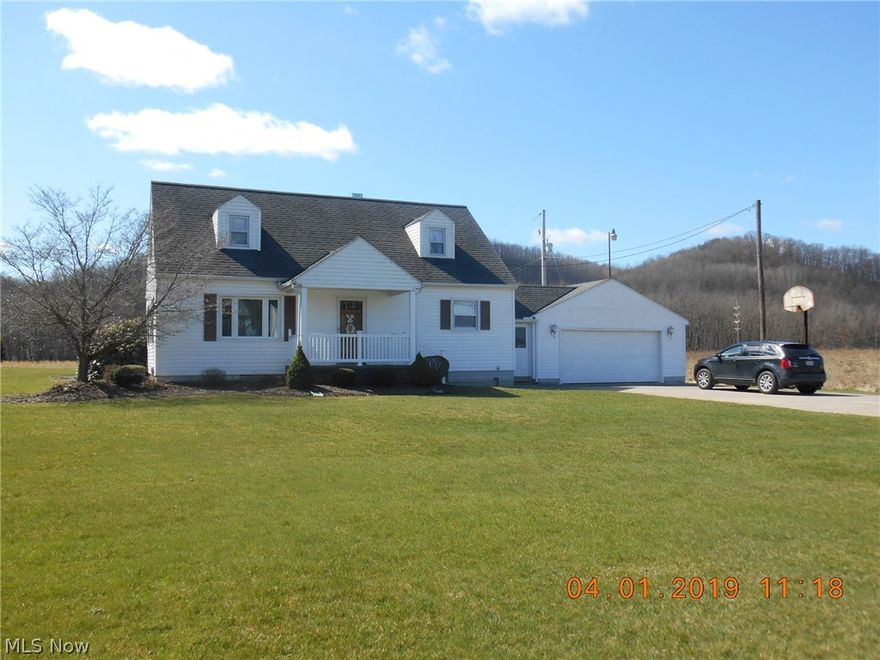 Come take a private tour of this great home in the country. The updates are done on this 3 bedroom, 2 bath cape cod house which includes a finished breezeway with glass doors facing the large back yard to help you relax and enjoy the peaceful 3.5 acres. The property offers a 30 x 40 heated garage with water, loft storage and door opener, There is about 1.5 acres available for the 4-H or FFA project animal. Ridgewood Schools. This property has something for everyone. Call today!