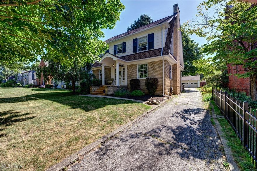 Dont miss this very spacious center hall colonial nestled on the sought after Castle Boulevard! Charming and well maintained original features as well as tasteful and stylish updates throughout.  Welcoming foyer is flanked by a large living room with beautiful moulding and fireplace. Dining room opens to the well appointed kitchen with plenty of cabinets and counter space. Off the back entrance you'll enjoy the convenience of a mudroom and first floor half bath.  The beautiful hardwood floors are continued upstairs with a very spacious primary bedroom boasting a large en suite bathroom and walk in closet! 2 additional spacious bedrooms with great closet space, 2 linen cabinets, and a charming full guest bath. Third floor offers 2 additional bright and sunny rooms, perfect for an office and lounge or teen suite. Outside you'll enjoy a shaded back deck and detached 2 car garage on nearly a quarter acre lot.  Roof only 3 years old!  Enjoy everything the Castle Park Allotment has to offer with its convenient location close to all the shops and restaurants in West Akron! Seller offering a one year home warranty! Call your favorite Realtor for your own private showing today!