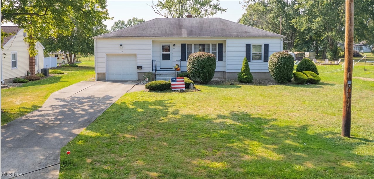 Welcome home to this inviting 3-bedroom, 1-bath ranch in Champion Township, set on nearly half an acre in the Champion School District. This home offers comfortable single-level living with a functional layout and plenty of natural sunlight gleaming through the large windows. The kitchen is equipped with KraftMaid cabinets, and both the stove and refrigerator will stay. The third bedroom is currently being used as a convenient first-floor laundry, but could easily be converted back to a bedroom or home office if desired. The full, unfinished basement offers endless possibilities, whether you need extra storage, a workshop, or space to finish in the future. You’ll even find a handy additional shower for added convenience. Out back, a covered porch invites you to relax and take in views of the generous yard, while the large shed with a double loft offers plenty of room for hobbies, tools, or seasonal storage. With some newer windows, a one-car attached garage, and room to grow both inside and out, this property has so much to offer.