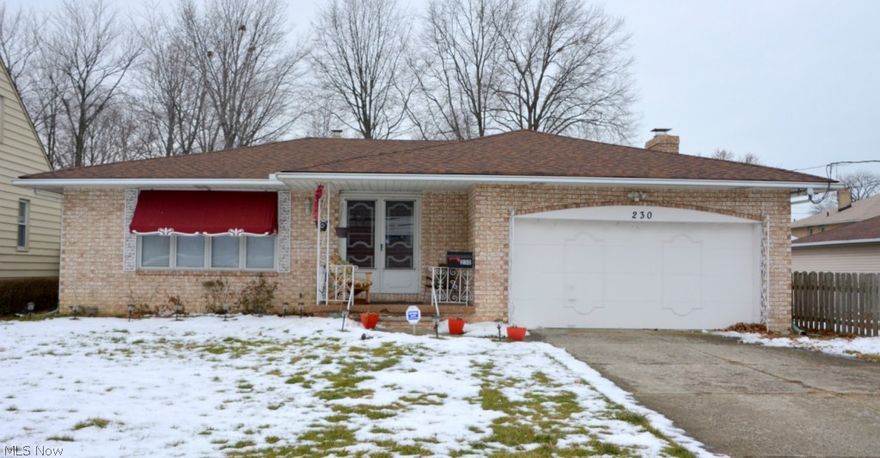 Nice all Brick Ranch with Family Room. Eat-in-kitchen with newer flooring. Hardwood throughout the rest of the home. Family room has a fireplace and walk out to deck, looking over a large back yard. 2 car attached garage, full basement and heat pump HVAC.