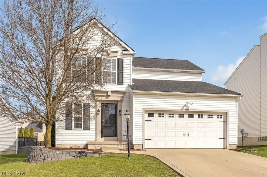 This well maintained 3 bedroom, 2 full and 1 half bath colonial offers comfortable living with thoughtful updates throughout. From the welcoming layout to the finished basement, this home provides plenty of space to relax, entertain, and grow. The main level features a bright living space with a wood burning fireplace, a convenient first floor laundry with washer and dryer that convey, and a half bath with a large storage closet. The kitchen includes several newer appliances, including a refrigerator (2025), stove (2022), and dishwasher (2023) along with updated track and pendant lighting installed in 2022. Upstairs you will find three bedrooms, including a primary suite with a full en suite bath. The additional bedrooms offer flexible space, including one with vinyl plank flooring and another with carpet. A full hall bath serves the additional bedrooms. All three toilets were replaced in 2023. The finished basement adds even more living space and includes glass block windows for added privacy. Outside, enjoy the attached two car garage with attic storage, a new garage door opener with keypad and car remotes, and a deck for relaxing mornings or evenings! Furnace was replaced in 2023, and a brand new roof was put on in March of 2026. Dont miss this one. Schedule your showing today!