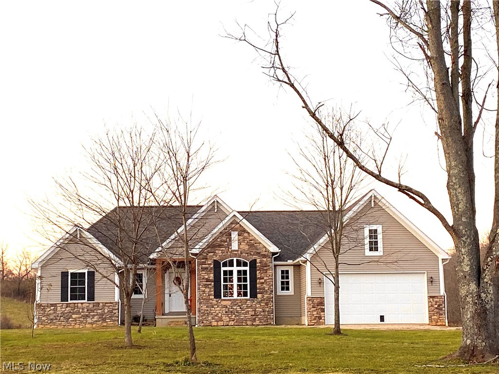 This is your Dream Home! 7 Acres of land with pond and 14' x 40' cabin to enjoy with your family. This newly built home had an open floor plan to enjoy large gathering or just your family. Master suite has a large walk in closet just off of Laundry room and master bath. The walk out basement is ready for your self touch.