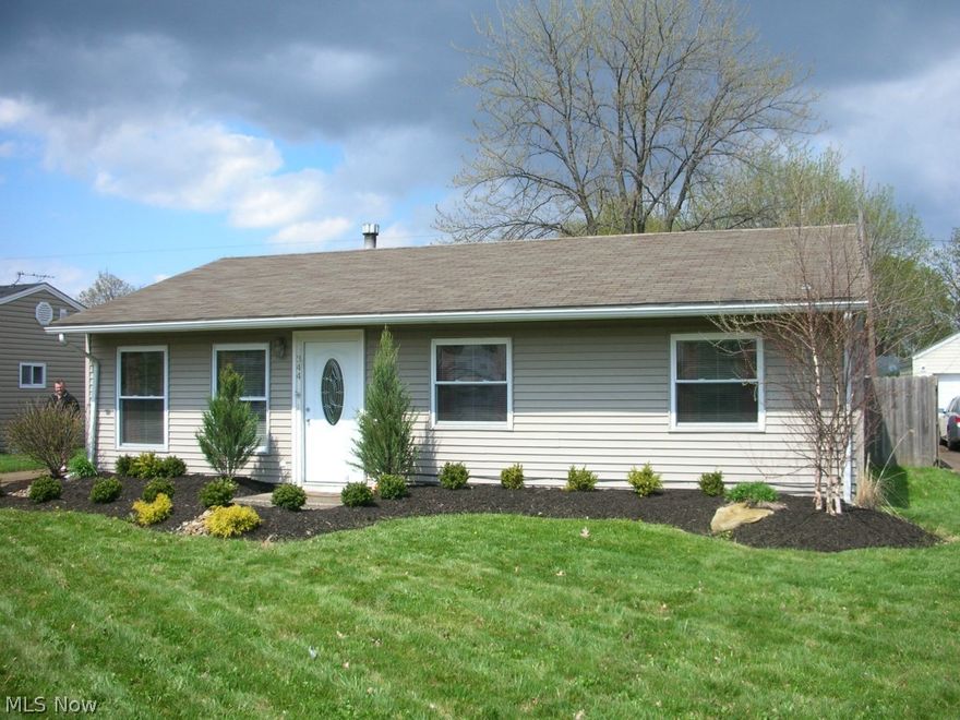 Beautiful Berea Ranch. Very clean, updated and move in ready. Convenient one floor living. Fantastic kitchen with ceramic tile floor, glass tile back splash, stainless steel appliances and plenty of cabinets. The dining area has a sliding door to the backyard patio. Fenced backyard needs driveway gate. Oversize 2 car garage. Very nice landscaping. Furnace and air 2011, hot water 2009. This is a great house, make it your next home!