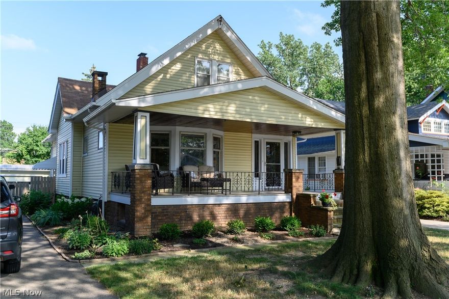 Beautiful updated Craftsman style on one of the most desired streets in Lakewood. Home features wood floors throughout the first floor, with gorgeous kitchen, granite counters tops, wine cooler, gas stove, stainless appliances. Two guest bedrooms on main floor with full bath! Large living room with fireplace spills into the light filled dining room with original built in cabinetry and window seating. Upstairs features a spacious Master bedroom with walk -in closet, another bedroom, master bathroom with double sinks. There is a bonus room with bookshelves and plenty of extra closet space. Super clean and dry basement with laundry and tons of room for storage. Fenced in back yard with 2.5 car garage. Updates include: electrical 2015, new gutters 2018, (19) windows replaced 2016, custom blinds on all windows, new furnace, ac and hot water tank 2015. Sewer line replaced with CIPP & PVC 2018, City main sewer and storm lines replaced 2018. New chimney roof kits installed 2017. Basement water