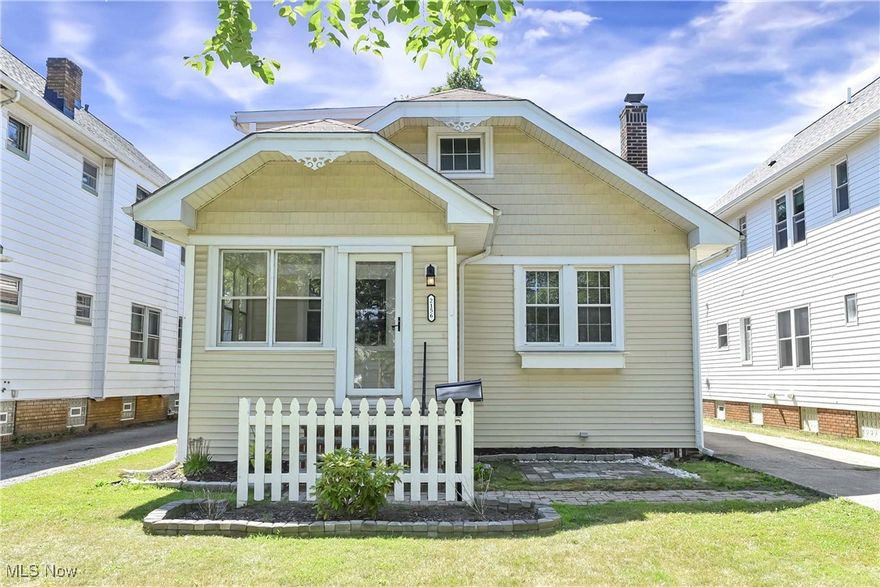 Prepare to be moved! Welcome to 2156 Eldred Avenue, Lakewood, OH 44107, a charming two-story Cape Cod nestled in one of Lakewood’s desirable neighborhoods. This home first welcomes you with the screened porch—an ideal spot for sipping your morning coffee while enjoying the peaceful street view.
As you step inside, you're greeted by a cozy living room centered around a striking white brick decorative fireplace, adding warmth and character to the space. Flowing seamlessly into the kitchen and dining area, you'll find crisp white cabinets paired beautifully with modern black countertops. All appliances remain with the home, and the dining area offers ample space for gatherings both large and small.
The first floor also features a well-sized primary bedroom and an additional bedroom, along with a shared full bathroom that completes the main level. Upstairs, you’ll discover two more bedrooms along with a bonus room that’s perfect for a home office, hobby room, or play area. The full unfinished basement provides ample space for additional storage or the potential to expand usable living space to suit your needs. The washer and dryer located in the basement will remain with the house, adding to the home's convenience.
Step outside to your private fenced-in yard, where there’s room to build the garden of your dreams, create a larger patio for summer entertaining, or simply relax in your own private oasis. A one-car detached garage provides convenience and additional storage. Recent updates include a new roof and gutters replaced in 2020, and a new patio added in 2024.
This home is ideally located just minutes from the Cleveland Metroparks, I-90, Lake Erie, and a variety of popular restaurants, making it the perfect blend of comfort, charm, and convenience. Your perfect home is just one visit away, schedule your tour today!