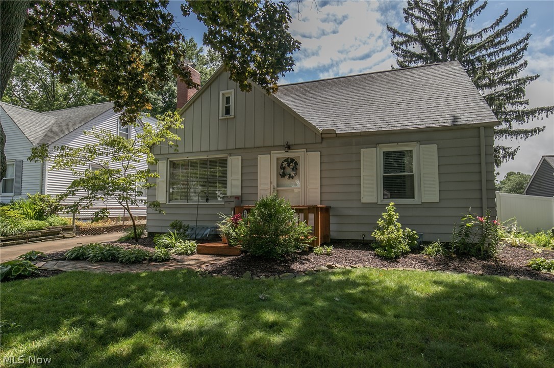 An exceptional Cuyahoga Falls Cape Cod west of State Rd. This lovely home features 3 bedrooms, and 2 full baths. The finished basement gives this home well over 1500 square feet of total living space. The remodeled, eat-in kitchen is amazing, with granite counters, custom cabinets, ceramic floors, and stainless steel appliances. The open living room has a fireplace. Enjoy the private, completely fenced back yard that has a patio, a shed, and a garden. The a/c unit and hot water tank are less than two years old, with furnace, roof, windows, etc being just a few years ago. This home is in mint condition.