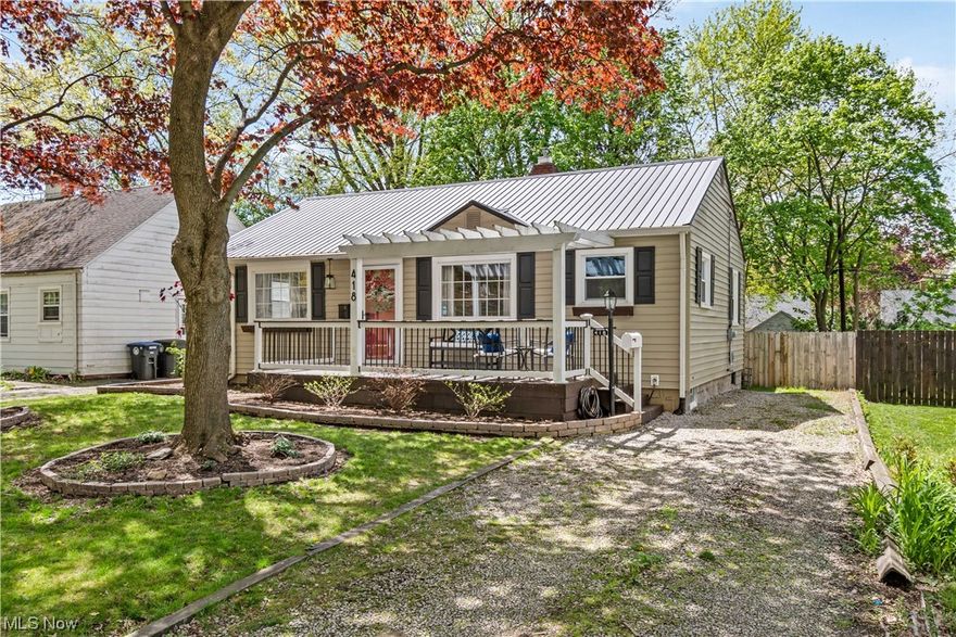 Charming ranch move in ready in heart of west Akron. Close to Firestone high school. Minutes away from Stan Hewit and metro parks. Whole house was just painted. Kitchen has stainless steel appliances. Hardwood floors in living are and bedrooms. Bathroom recently updated, new porch was replaced in 2020. Steel roof was replaced in 2020. Spacious finished basement with fireplace. Call to schedule your private tour.