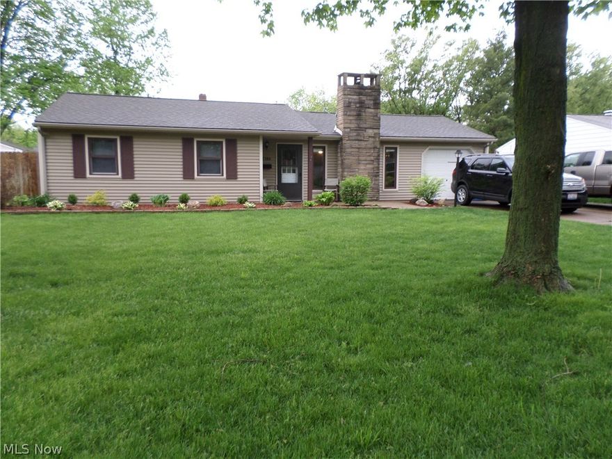 Must See!! Come home to this move in ready ranch style home. Updated throughout!! Newer roof furnace, hot water tank, windows, vinyl siding. Beautiful new cabinets in the kitchen. Lovely family room with vaulted ceiling. Fenced yard with play set. 2 full bathrooms. Large windows in the family room with a great view of the back yard. Covered patio in the back yard. Quiet neighborhood in lovely North Ridgeville, Ohio!!