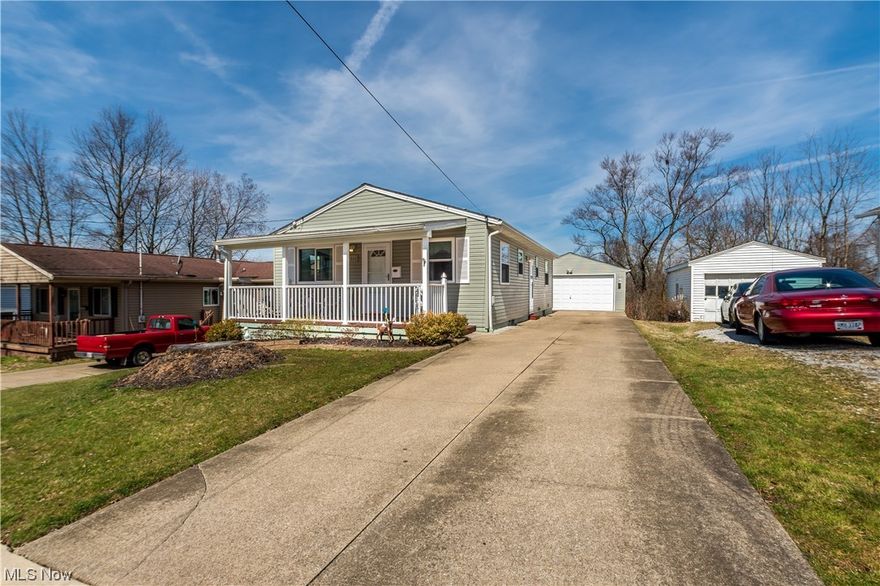 Welcome to 213 E Paige Ave. This lovely ranch-style home offers two bedrooms, two full bathrooms, 960 square feet of living space, a full basement below, as well as a two car garage! Enjoy your quiet evenings out on the beautiful front porch! As you step into the front door, you'll enter the open living space between the living room, dining room, and recently updated kitchen. Recent updates include, Kitchen countertops & backsplash (2021), Living Room & Hallway Carpet (approx. 2021), Kitchen Flooring (2020), Furnace/AC (2016). 213 E Paige Ave has so many great things to offer, and when you're ready for the next step in life, this home can take you there! Schedule your private showing today!