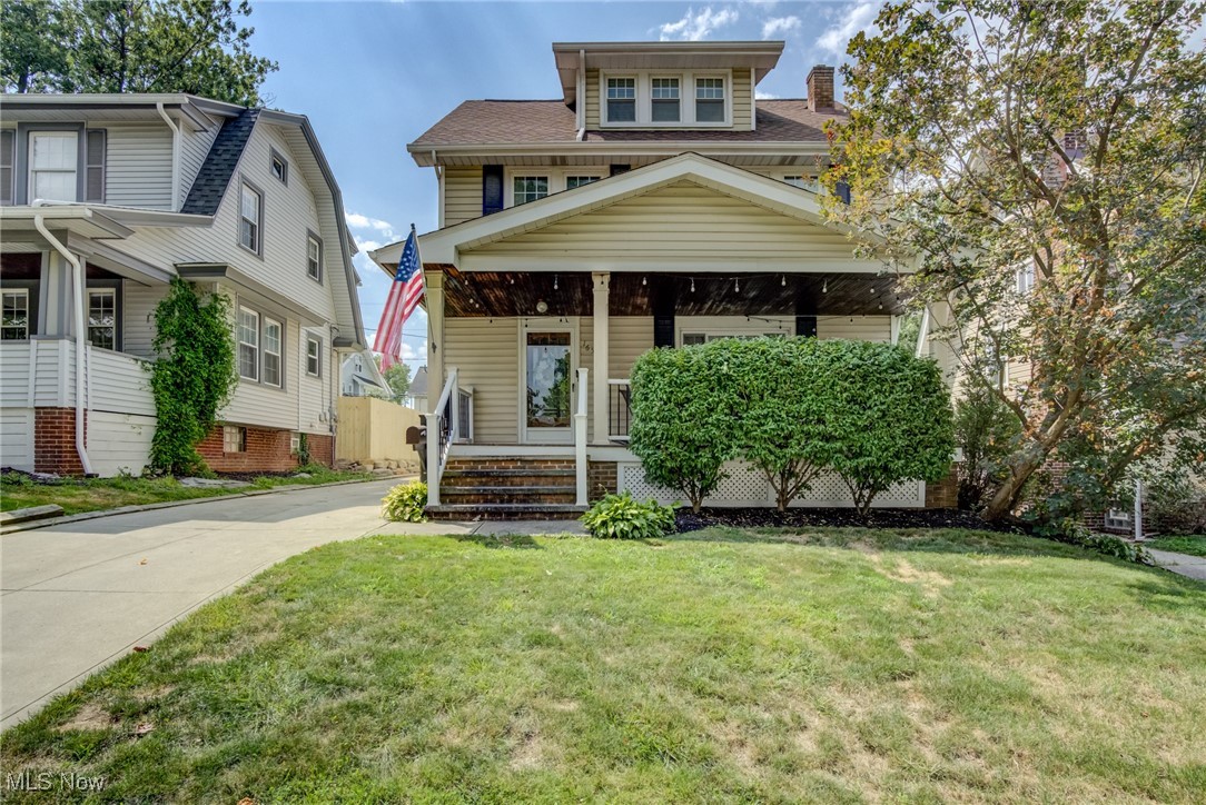 Prime Lakewood Location!! Just a 5 minute walk to Madison Village's restaurants, bars, and shops! This move-in ready home blends charm with modern updates! The remodeled kitchen features granite countertops, soft - close cabinets, updated electrical, and newer appliances, plus a matching bonus room off the kitchen. Both the full bath and powder room have been refreshed with updated fixtures and vanities. Newer carpet in bedrooms, attic, and third floor. Living room, kitchen, and dining room have refinished hardwood floors! Newer windows on 2nd and 3rd floor which provide great natural light. The finished 3rd floor offers a versatile bedroom, office, or flex space. Additional highlights include a newer concrete driveway, brand-new dishwasher, and washer/dryer. Close to parks, Lake Erie, schools, also just minutes to I-90 and Downtown Cleveland!