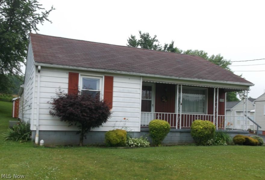 Well maintained and very affordable ranch home with low utilities, newer windows and furnace.  Eat-in kitchen with oak cabinets and appliances.  Formal living room and 2 bedrooms.  All rooms are spacious with plenty of storage.  Hardwood floors under carpet in Bdrs and LR.  Mud room entrance, 2 car attached garage and 10X20 shed.  Just outside city limits.