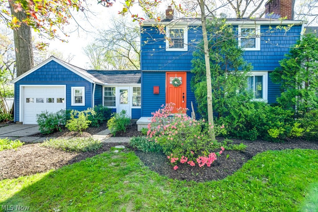Highly sought after River Estates has a beautiful home for sale finally! Everyone waits for this neighborhood- convenient to main roads- yet tucked away, a few mins walk from the river/brewery & a few min drive to Front Street! This home screams curb appeal w/tons of landscaping, freshly done in May 2022, spring is blooming & this yard is gorgeous! It sits on a larger lot than most at 1.5 size of the lots around it w/ 1.5 car garage. Home has newer siding, windows, front door- all completed summer 2020. Inside, most of the home has been freshly painted April 2022 with today's modern colors, & you get the character of built ins & fireplaces (yes 2). Living rm has open concept to dining rm, & LARGE addition w/vaulted ceilings. Large addition can be huge family rm or multi purpose space- you don't get a room like this in homes in the neighborhood! Kitchen has eat-in area & all appliances included. Upstairs is complete w/3 bedrms- all hardwood floors, & 1 full bath. Basement is half finish