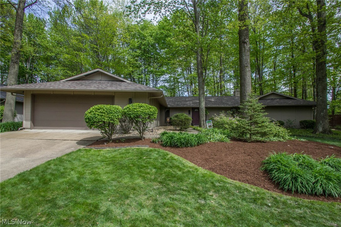 Welcome home to this impeccable Classic Bob Schmitt ranch nestled in the heart of Strongsville in the desirable Meadow wood development. This unique ranch offers 2 Master suites with large walk in closets and double master bathroom sinks. The 4 car (1,000sf) tandem garage is truly one of a kind in this complex. The spacious Great room offers new carpeting, fireplace and amazing built in shelving with amazing natural lighting with large windows. Fresh paint through out, 2 New Heat pumps and A/C units, New Washer and Dryer which remain, roof is 8 years young, all new toilets throughout home and new carpeting in Great Room and Dinning room area,. Dinning room is spacious with ceiling to floor custom mirrors. The kitchen is spacious with new appliances and offers a skylight with a huge walk in pantry and another pantry as well, Kitchen has been updated with granite center Island, new backslash throughout and a new Anderson slider to the paved lanai. The laundry room is spacious and offers