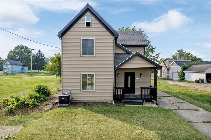 A must see home with a one of a kind kitchen and a 4 car block garage! Completely remodeled home just waiting for you to turn the key and move in. Upon entering you'll appreciate the easy maintenance LVT flooring that leads you to the jaw dropping kitchen featuring all new cabinets, butcher block counters, gold accents and stainless steel appliances. The perfectly placed island highlights the open floor plan with bar top sitting and flows into the dinning room / living room that features double glass doors to the exterior. There's an updated bathroom with a walk in shower to complete the first floor. Upstairs you'll find the master suite with a coved ceiling and impressive private bathroom. There's another two bedrooms and third floor attic access thats been finished and can be used for additional space. The exterior is where the magic happens with an extensive 30x40 block garage that was previously used to paint cars and is ready for anything you can dream up! This home has it all wit